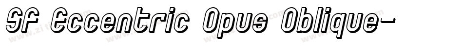 SF Eccentric Opus Oblique字体转换
